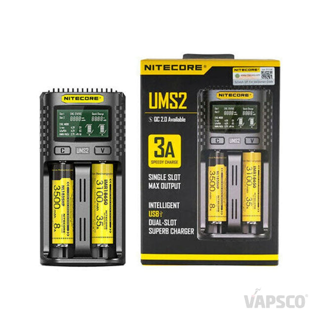 Nitecore UMS2 Charger with AU Adaptor